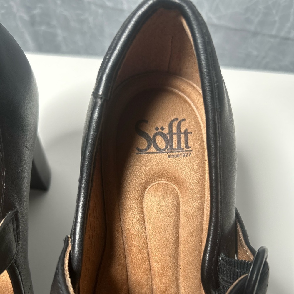 Sofft Women’s Mary Jane Hells Black Leather Size 10 M - Picture 6 of 15